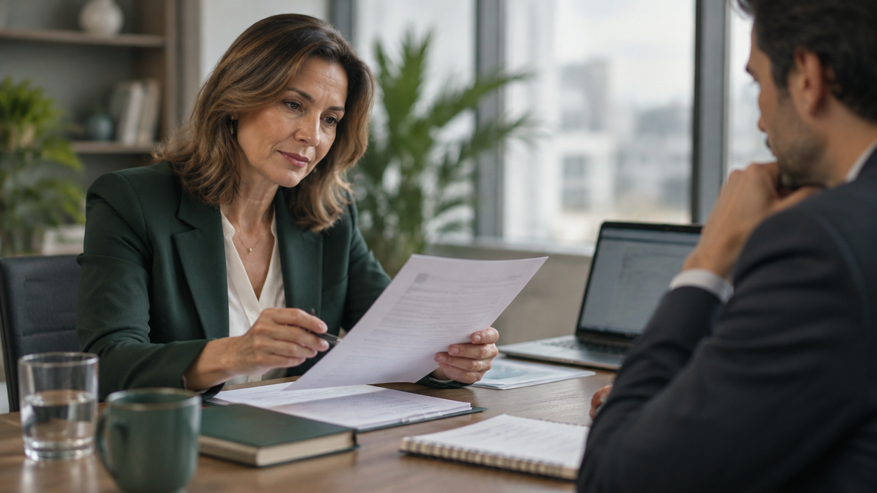 Profissional experiente organiza evidências de carreira antes de conversar com um recrutador executivo